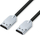 Kabllo HDMI Microconnect HDMISUPERSLIM015M, 1.5 m, 4K, i zi