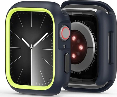 Mbrojtëse Dux Ducis Bamo për Apple Watch Series 7 8 9 45mm, PC i fortë, e zezë jeshile