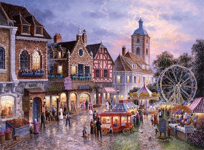 Puzzle Trefl Red Funfair Art Licensing, 3000 copa, shumëngjyrësh