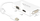 Përshtatës Delock AV DisplayPort Mini - HDMI - D-Sub (VGA) - DVI, i bardhë