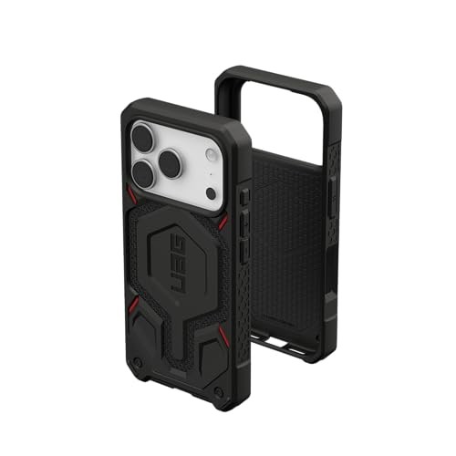 Mbrojtëse telefoni UAG Monarch Pro për iPhone 17 Pro, MagSafe, Kevlar, e zezë