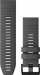 Rrip silikoni Garmin QuickFit 26, 26mm, gri slate, me kopëse të zezë