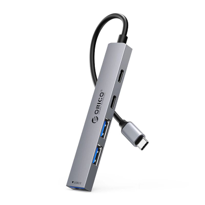 Hub USB Orico YSB4-U2, 5 porta, USB-C PD 65W, gri