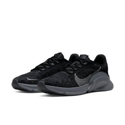 Atlete Nike SuperRep Go 3 Flyknit për stërvitje, Black Iron Grey