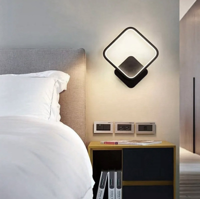 Set 2 llamba muri LED moderne, 20x20cm, 14W, ngjyrë neutrale