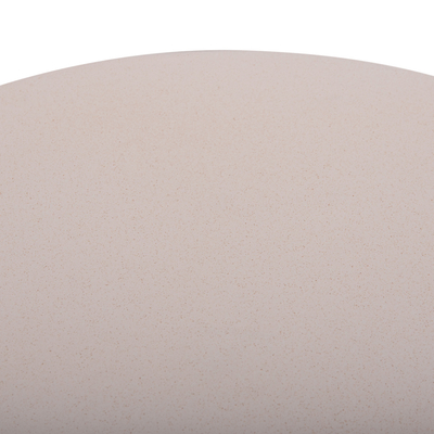 Tavolinë ndihmëse Leprin Fiber Cement, Ø60 cm, 76.5 cm, e bardhë me ratan