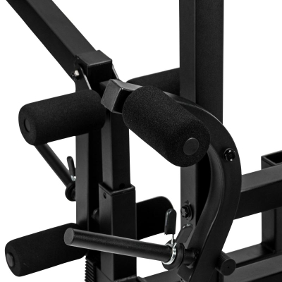 Stol forcimi VirtuFit Multifunctional Deluxe, shpinore e rregullueshme, mbajtëse për biceps, i zi