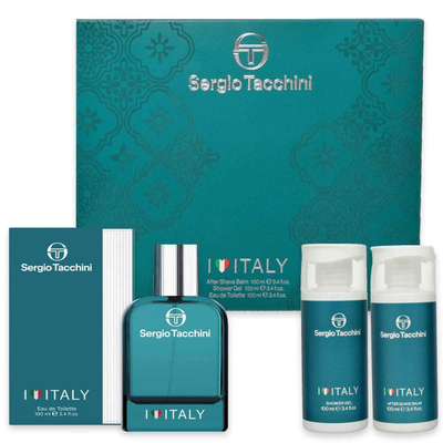 Set Sergio Tacchini Eau De Toilette, 100 ml + Shower Gel, 100 ml + After Shave, 100 ml