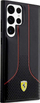 Kapotë telefoni Ferrari për Samsung Galaxy S23 Ultra, polycarbonate dhe TPU, licencë zyrtare, e zezë