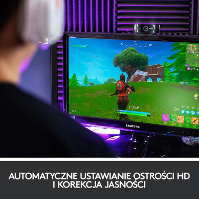 Set webcam dhe kufje Logitech C922 Pro + H390, Full HD, USB, i zi