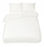 Set jorgani edhe jastëkësh MATEX Bedding Satin, 220x200 cm, pambuk i mir, i bardhë