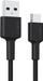Kabllo AUKEY CB-CA3, USB-A me USB-C, 3m, 60W PD, e zezë
