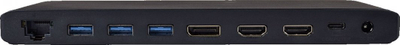 Docking station laptopi V7 DOCKUCPT3D, USB C, 3 porta video, i zi