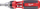 Kaçavidë ratchet Milwaukee 4932471598, 9 në 1, sete bitash Torx PH PZ, e kuqe