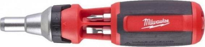 Kaçavidë ratchet Milwaukee 4932471598, 9 në 1, sete bitash Torx PH PZ, e kuqe