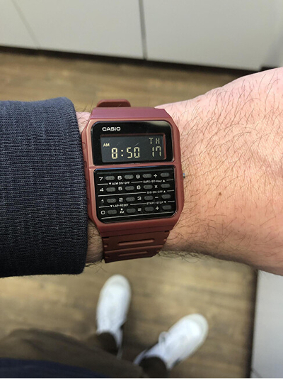Orë dore Casio CA-53W-2BEF, e kaltër