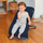 Shezlong bebe Ergobaby Evolve 3 në 1, ergonomik, i palosshëm, blu e errët