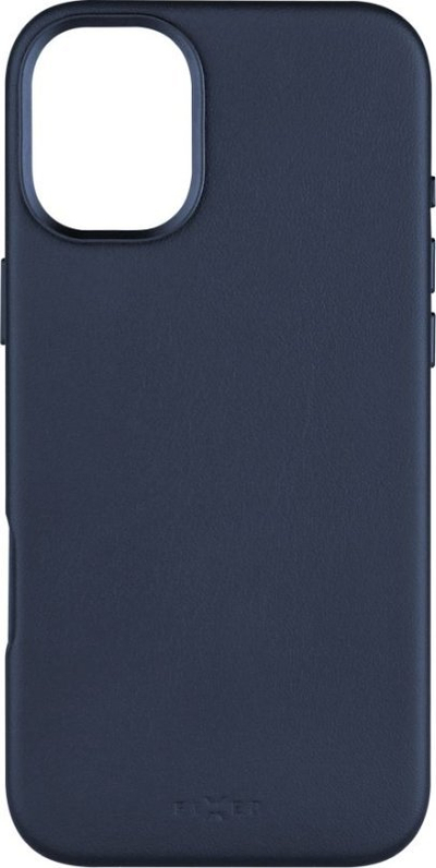 Mbulesë telefoni FIXED MagLeather për iPhone 16 Plus, lëkurë, MagSafe, blu e errët