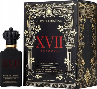 Parfum Clive Christian Noble XVII Russian Coriander, 50 ml, për burra, ngjyrë e zezë