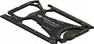 Multitool karte Neo True Utility Cardsmart, 30 funksione, çelik inox, i zi