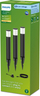 Set me 3 shtylla drite kopshti Philips Purex Gardenlink, LED 3x1.5W, dritë e ngrohtë 2700K, i zi