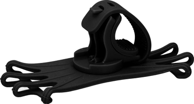 Mbajtëse telefoni për biçikletë Dunlop Silicone, rrotullim 360°, 4–6", e zezë