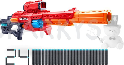 Armë lodër Zuru X-Shot Ranger X8, me shigjeta shkumë, set 24 copë, e kuqe portokalli