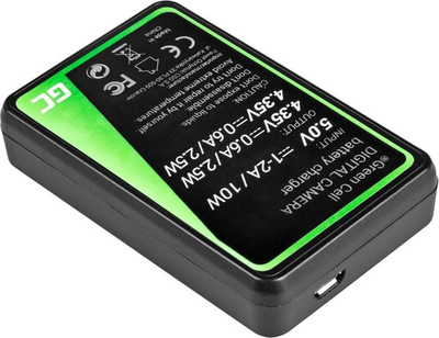 Полнач за батерија Green Cell AHBBP-501 за GoPro AHDBT-501, за HD Hero5 и HD Hero6, црн