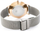 Ora dore G. Rossi 10771B-3B4, mekanizëm quartz, metalike argjend me rosegold, për goca