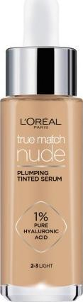 Serum me ngjyrë L’Oreal Paris True Match Nude Plumping Tinted, 30 ml, 2-3 Light