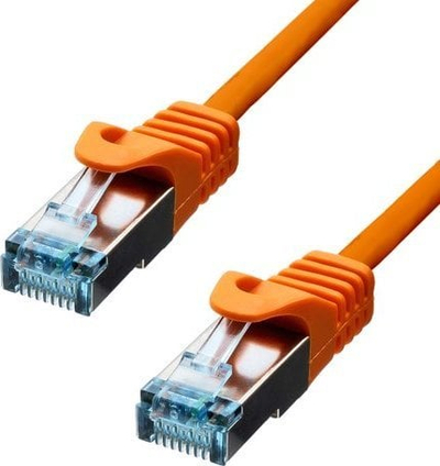 Kabllo rrjeti ProXtend CAT6A S/FTP, 0.5m, 10 Gbit/s, portokalli