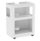 Kabinet zyre Value Open Shelf Unit, me rrota, me raft të hapur, i bardhë