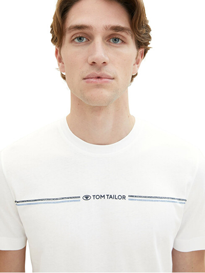 Maicë Tom Tailor Regular Fit, e bardhë