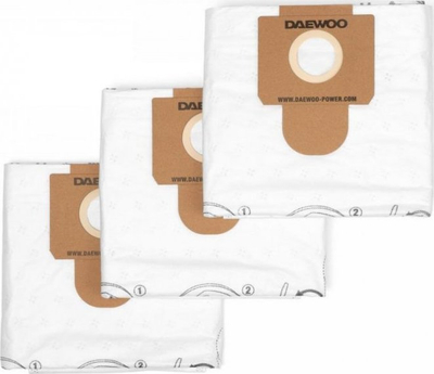 Qese pluhuri prej tekstili Daewoo DAVC 60TB, set me 3 copë, për DAVC 6025S dhe DAVC 6030S, të bardha