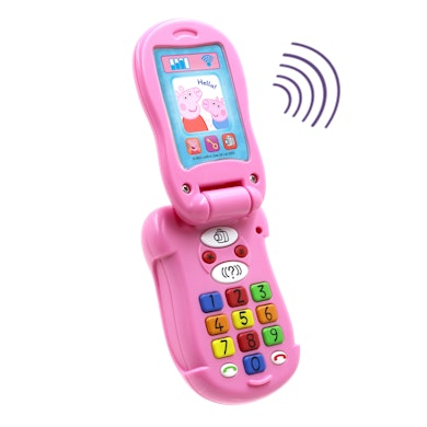 Telefon lodër Peppa Pig Flip & Learn, interaktiv, finlandisht, rozë