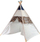 Çadër loje tipi Teepee me dinosaurë, e papërshkueshme nga uji, bezhë