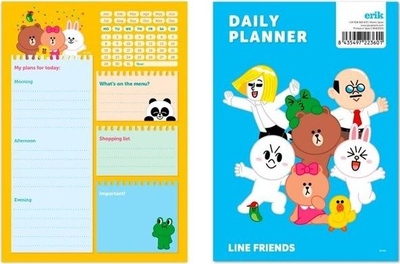 Planifikues ditor Line Friends, A5, me ngjyra