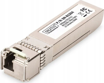 Modul SFP+ Digitus DN-81204, 10 Gbps, singlemode bidirectional, ngjyrë argjendi