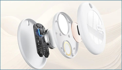 Smart tag MiTag, kompatibil me Apple Find My, 1 copë, kafe