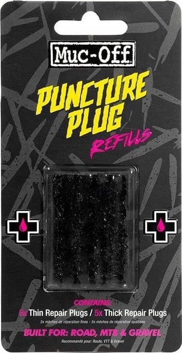 Pako rimbushëse Muc Off Puncture Plugs, 10 shirita riparimi, për goma tubeless, shumëngjyrëshe