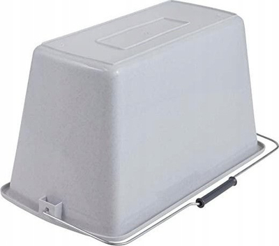 Кофа за чистење Keeeper, 13L, правоаголна, сива