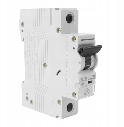 Ndërprerës miniaturë DV-3165, 1P, 16A, 10kA, tip B