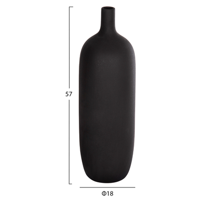 Dekor tavoline qeramike Galad Φ18x57Hcm (HM4623.02), zezë