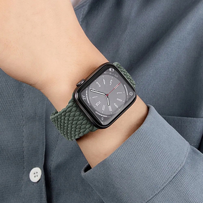 Rrip ore Forcell F-Design FA02 për Apple Watch 38 40 mm, najlon magnetik, jeshil