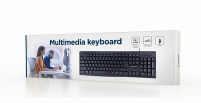 Tastierë universale Gembird KB-UM-107, USB, e zezë