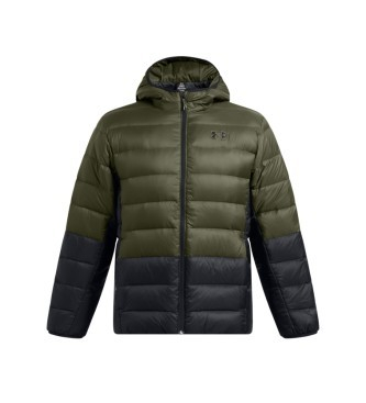 Xhaketë Under Armour Legend Down Hooded Heavyweight Puffer, me kapuç, e gjelbër