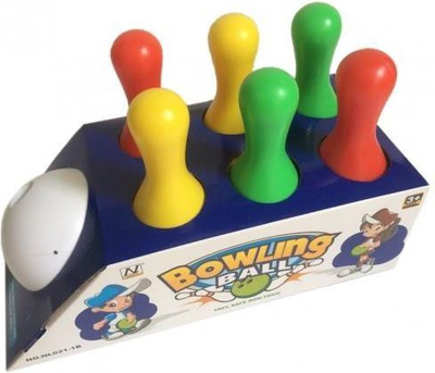 Set bowling plastik Mega Creative 232652, për kalamoj, shumëngjyrësh