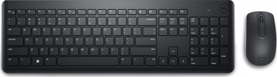 Set tastiere edhe mausi DELL KM3322W, pa tela, tastierë ukrainase QWERTY, e zezë