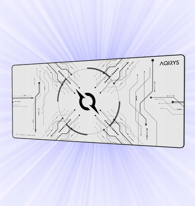 Mousepad gaming AQIRYS Gruis White, XL, i bardhë
