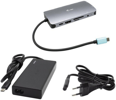 Docking station i-tec Metal Nano USB-C, VGA, HDMI, 3x USB 3.0 + karikues universal i-tec 112W